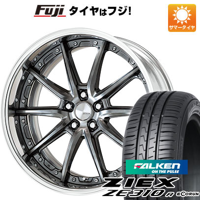 【新品国産5穴114.3車】 夏タイヤ ホイール4本セット 225/55R18 ファルケン ジークス ZE310R エコラン(限定) ワーク ランベック LS10 18インチ(送料無料)