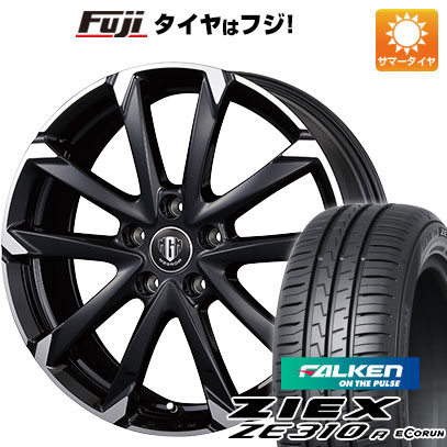 【新品国産5穴114.3車】 夏タイヤ ホイール4本セット 195/65R15 ファルケン ジークス ZE310R エコラン(限定) コーセイ MZ-GROW C52S 15インチ(送料無料)