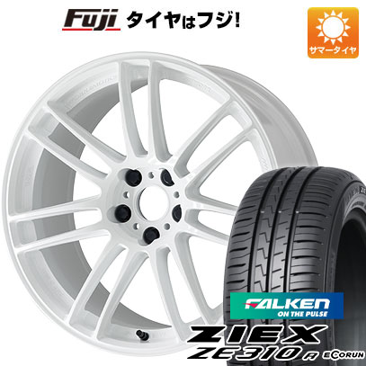 【新品国産5穴114.3車】 夏タイヤ ホイール4本セット 225/55R17 ファルケン ジークス ZE310R エコラン(限定) ワーク エモーション ZR7 17インチ(送料無料)