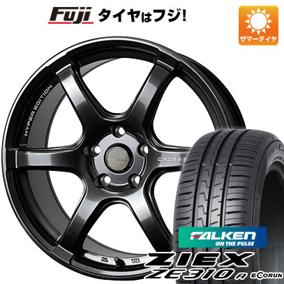 【新品国産5穴100車】 夏タイヤ ホイール4本セット 215/40R18 ファルケン ジークス ZE310R エコラン(限定) ホットスタッフ クロススピード ハイパーエディションRS6 18インチ(送料無料) サマータイヤ