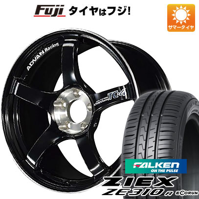 【新品国産4穴100車】 夏タイヤ ホイール4本セット 175/65R15 ファルケン ジークス ZE310R エコラン(限定) ヨコハマ アドバンレーシング TC4 SE 15インチ(送料無料)