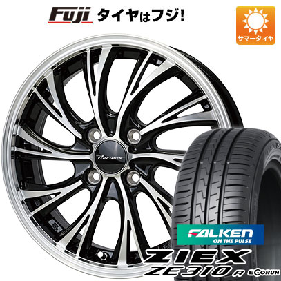 【新品国産4穴100車】 夏タイヤ ホイール4本セット 185/55R15 ファルケン ジークス ZE310R エコラン(限定) ホットスタッフ プレシャス HS-2 15インチ(送料無料) サマータイヤ