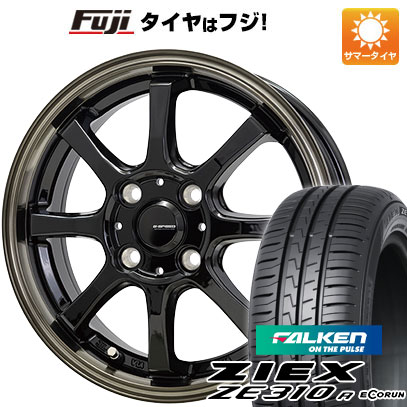 【新品国産4穴100車】 夏タイヤ ホイール4本セット 185/55R15 ファルケン ジークス ZE310R エコラン(限定) ホットスタッフ ジースピード P-08 15インチ(送料無料) サマータイヤ