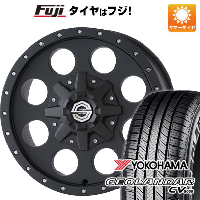 【新品国産5穴114.3車】 夏タイヤ ホイール4本セット 215/70R16 ヨコハマ ジオランダー CV G058 ソリッドレーシング Iメタル X 16インチ(送料無料) サマータイヤ