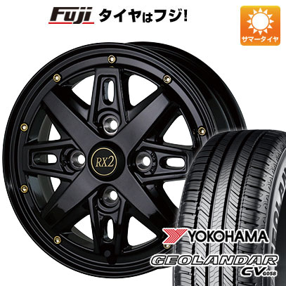 【新品 軽自動車】ハスラー デリカミニ(4WD) 夏タイヤ ホイール4本セット 165/60R15 ヨコハマ ジオランダー CV G058 アルジェノン フェニーチェ RX-2 15インチ(送料無料) サマータイヤ