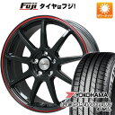 【新品国産5穴114.3車】 夏タイヤ ホイール4本セット 225/60R18 ヨコハマ ジオランダー CV G058 レアマイスター LMスポーツLM-QR グロスブラック/レッドライン 18インチ(送料無料) サマータイヤ(2)