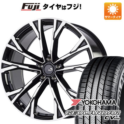 【新品国産5穴114.3車】 夏タイヤ ホイール4本セット 225/55R19 ヨコハマ ジオランダー CV G058 アウトストラーダ エクシオン 19インチ(送料無料) サマータイヤ