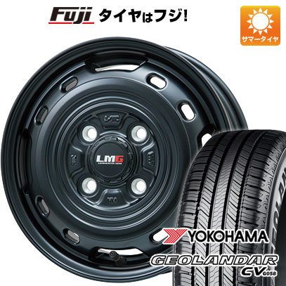【新品 軽自動車】ハスラー デリカミニ(4WD) 夏タイヤ ホイール4本セット 165/60R15 ヨコハマ ジオランダー CV G058 レアマイスター LMG OFF-STYLE 2 (マットブラック) 15インチ(送料無料) サマータイヤ