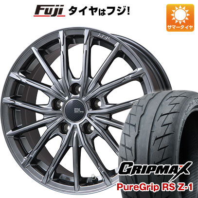 【新品国産5穴114.3車】 夏タイヤ ホイール4本セット 205/55R16 グリップマックス ピュアグリップ RS Z-1(限定) ブランドルライン DF-10M ハイパーグレー 16インチ(送料無料) サマータイヤ