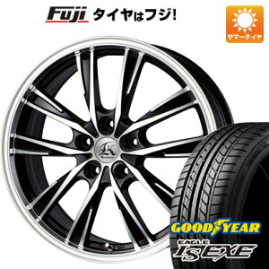 【新品国産5穴114.3車】 夏タイヤ ホイール4本セット 225/45R18 グッドイヤー イーグル エルエス エグゼ(限定) テクノピア カシーナ XV-5 18インチ(送料無料)