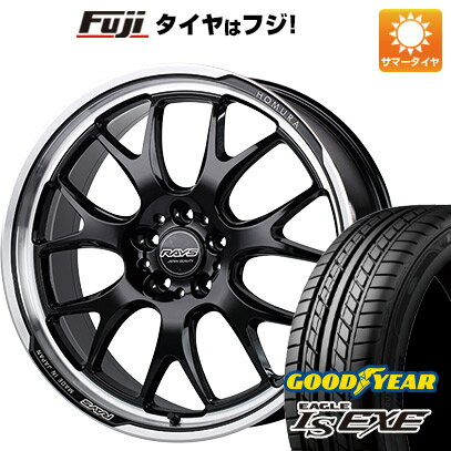 【新品国産5穴114.3車】 夏タイヤ ホイール4本セット 245/45R19 グッドイヤー イーグル エルエス エグゼ(限定) レイズ ホムラ 2X7RA 19インチ(送料無料)