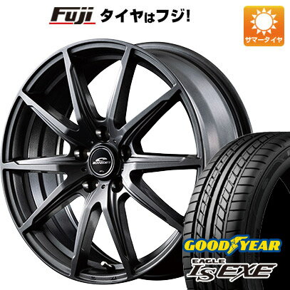 【新品国産5穴114.3車】 夏タイヤ ホイール4本セット 235/50R18 グッドイヤー イーグル エルエス エグゼ(限定) MID シュナイダー SLS 18インチ(送料無料)