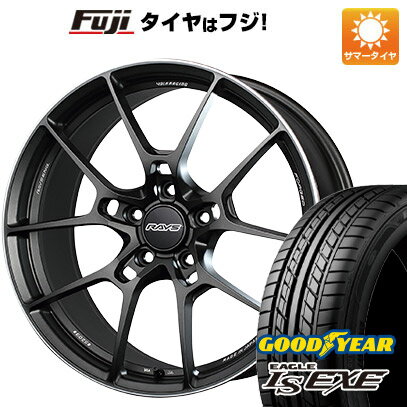 【新品国産5穴114.3車】 夏タイヤ ホイール4本セット 225/45R18 グッドイヤー イーグル エルエス エグゼ(限定) レイズ ボルクレーシング G025 18インチ(送料無料)