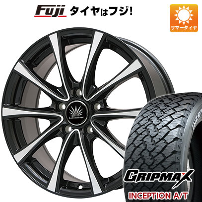 【新品国産5穴114.3車】 夏タイヤ ホイール4本セット 215/65R16 グリップマックス インセプション A/T RWL(限定) プレミックス アマルフィV Jr(ブラックポリッシュ) 16インチ(送料無料) サマータイヤ