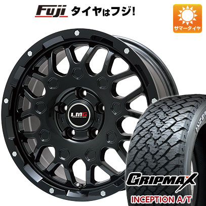 【新品国産5穴114.3車】 夏タイヤ ホイール4本セット 215/65R16 グリップマックス インセプション A/T RWL(限定) レアマイスター LMG MS-9W グロスブラック 16インチ(送料無料) サマータイヤ