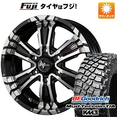 【新品】プラド/ハイラックス 夏タイヤ ホイール4本セット 265/70R17 BFグッドリッチ マッドテレーンT/A KM3 MID ナイトロパワー クロスクロウ 17インチ(送料無料)