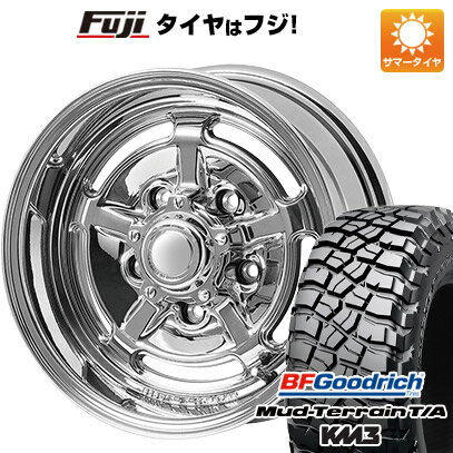 【新品】ジムニーシエラ 夏タイヤ ホイール4本セット 235/75R15 BFグッドリッチ マッドテレーンT/A KM3 アピオ ワイルドボア HR 15インチ(送料無料)