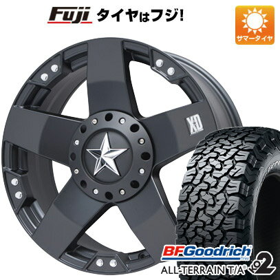 【取付対象】【送料無料 6穴/139】 265/70R17 17インチ KMC XDシリーズ XD775 ロックスター 8J 8.00-17 BFグッドリッチ オールテレーンT/A KO2 RWL/RBL サマータイヤ ホイール4本セット