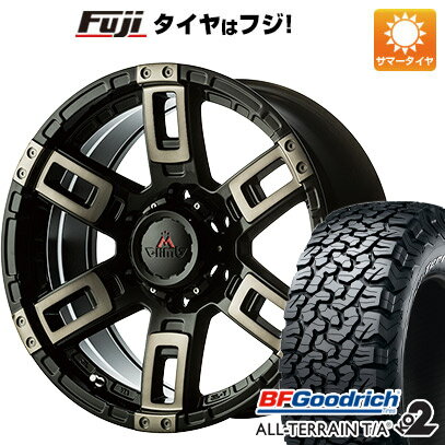 【新品】プラド/ハイラックス 夏タイヤ ホイール4本セット 265/70R17 BFグッドリッチ オールテレーンT/A KO2 RWL/RBL エムクライム カノン 17インチ(送料無料)