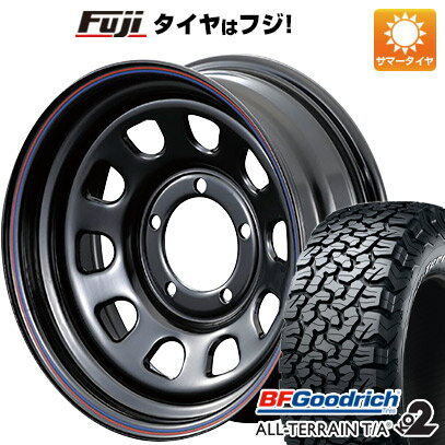 【新品】ジムニーシエラ 夏タイヤ ホイール4本セット 215/70R16 BFグッドリッチ オールテレーンT/A KO2 RWL/RBL モーターファーム デイトナ 16インチ(送料無料)