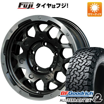 【新品】ジムニーシエラ 夏タイヤ ホイール4本セット 215/70R16 BFグッドリッチ オールテレーンT/A KO2 RWL/RBL レアマイスター LMG MS-9W ブラック/ブラッククリアリム 16インチ(送料無料)