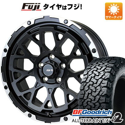 【新品国産5穴114.3車】 夏タイヤ ホイール4本セット 235/70R16 BFグッドリッチ オールテレーンT/A KO2 RWL/RBL フォーバイフォーエンジニア エアージー ロックス 16インチ(送料無料)