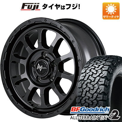 【新品国産5穴114.3車】 夏タイヤ ホイール4本セット 225/70R16 BFグッドリッチ オールテレーンT/A KO2 RWL/RBL MID ナイトロパワー M10 パーシングS バレルブラックエディショ 16インチ(送料無料)