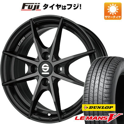 【取付対象】 【送料無料】 185/55R15 15インチ OZ SPARCO トロフェオ 6J 6.00-15 DUNLOP ダンロップ ルマン V(ファイブ) サマータイヤ ホイール4本セット