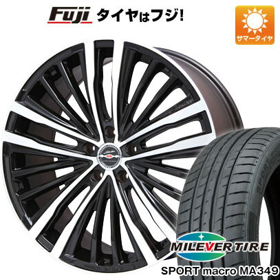 【新品国産5穴100車】 夏タイヤ ホイール4本セット 215/35R19 ミレバー スポーツマクロ MA349（限定） 共豊 シャレン XR-75 モノブロック 19インチ(送料無料)