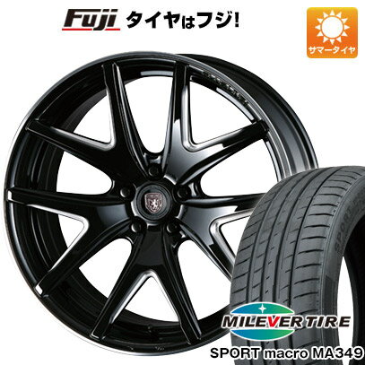 【新品国産5穴114.3車】 夏タイヤ ホイール4本セット 235/35R19 ミレバー スポーツマクロ MA349（限定） クリムソン クラブリネア ヴィエリ FF【限定】 19インチ(送料無料)