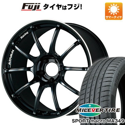 【新品国産5穴100車】 夏タイヤ ホイール4本セット 215/35R19 ミレバー スポーツマクロ MA349（限定） ヨコハマ アドバンレーシング RZII 19インチ(送料無料) サマータイヤ