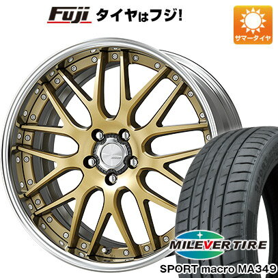 【新品国産5穴114.3車】 夏タイヤ ホイール4本セット 225/30R20 ミレバー スポーツマクロ MA349（限定） ワーク ランベック LM1 20インチ(送料無料)