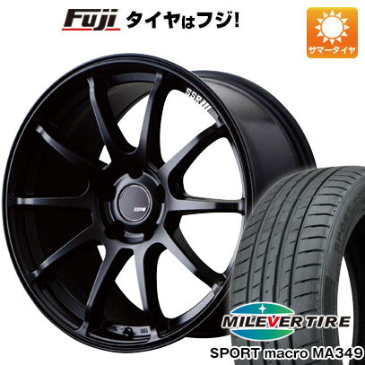 【新品国産4穴100車】 夏タイヤ ホイール4本セット 205/40R17 ミレバー スポーツマクロ MA349（限定） SSR GTV02 17インチ(送料無料)