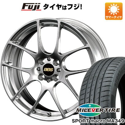 【新品国産4穴100車】 夏タイヤ ホイール4本セット 205/40R17 ミレバー スポーツマクロ MA349（限定） BBS JAPAN RF 17インチ(送料無料)