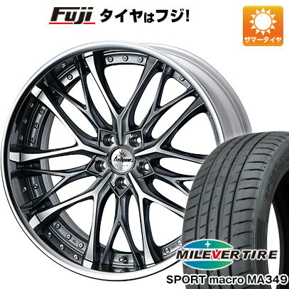 【新品国産5穴114.3車】 夏タイヤ ホイール4本セット 225/30R20 ミレバー スポーツマクロ MA349（限定） ウェッズ クレンツェ ウィーバル 20インチ(送料無料)