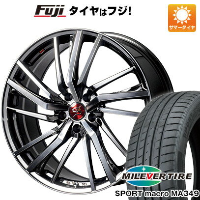 【新品国産5穴100車】 夏タイヤ ホイール4本セット 215/35R19 ミレバー スポーツマクロ MA349（限定） プレミックス ドルチェ3x5(BMCポリッシュ) 19インチ(送料無料)