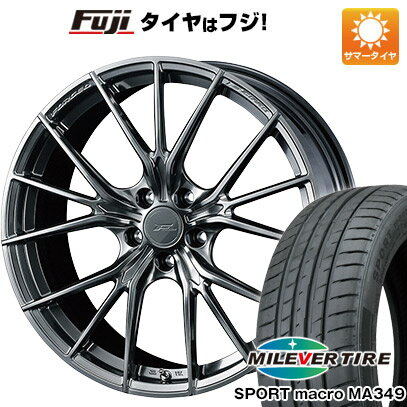 【新品国産5穴114.3車】 夏タイヤ ホイール4本セット 225/35R20 ミレバー スポーツマクロ MA349（限定） WEDS ウェッズ F-ZERO FZ-1 20インチ(送料無料) サマータイヤ