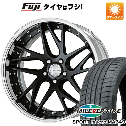 【新品国産5穴114.3車】 夏タイヤ ホイール4本セット 225/35R19 ミレバー スポーツマクロ MA349（限定） ワーク グノーシスCV CVX 19インチ(送料無料)