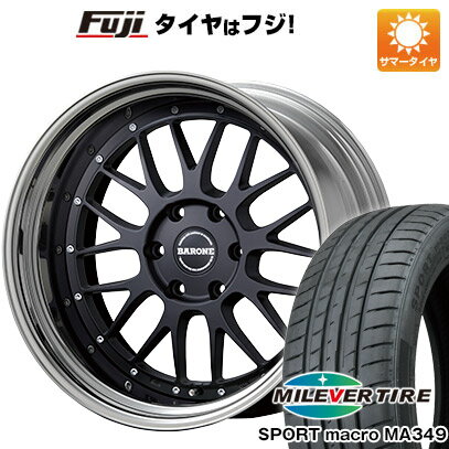 【新品】ハイエース200系 夏タイヤ ホイール4本セット 225/35R20 ミレバー スポーツマクロ MA349（限定） ファブレス ヴァローネ LM-9 20インチ(送料無料)