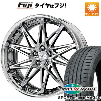 【新品国産5穴100車】 夏タイヤ ホイール4本セット 245/40R20 ミレバー スポーツマクロ MA349（限定） ワーク シュヴァート SG1 20インチ(送料無料)