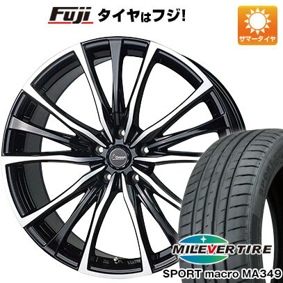  夏タイヤ ホイール4本セット 225/45R19 ミレバー スポーツマクロ MA349（限定） ホットスタッフ クロノス CH-110 19インチ(送料無料)