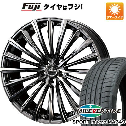 【新品国産5穴114.3車】 夏タイヤ ホイール4本セット 215/35R19 ミレバー スポーツマクロ MA349（限定） ウェッズ クレンツェ ヴィルハーム 225EVO 19インチ(送料無料)