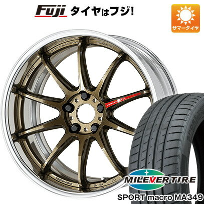  夏タイヤ ホイール4本セット 235/55R18 ミレバー スポーツマクロ MA349（限定） ワーク エモーション ZR10 2P フルリバースリム 18インチ(送料無料)