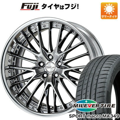 【新品国産5穴100車】 夏タイヤ ホイール4本セット 215/35R19 ミレバー スポーツマクロ MA349（限定） WORK ワーク シュヴァート SG2 19インチ(送料無料) サマータイヤ
