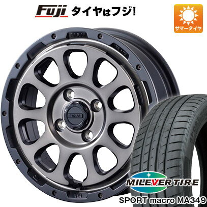  夏タイヤ ホイール4本セット 205/45R16 ミレバー スポーツマクロ MA349（限定） モーターファーム ファームD10 16インチ(送料無料)