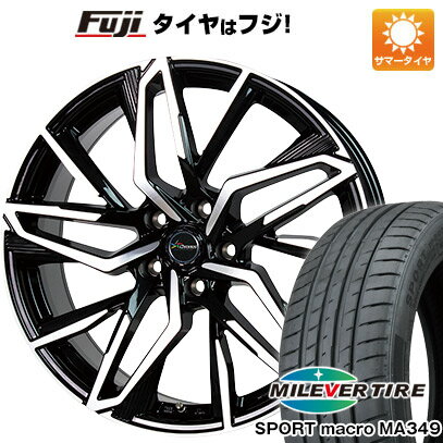 【新品国産5穴114.3車】 夏タイヤ ホイール4本セット 225/55R19 ミレバー スポーツマクロ MA349（限定） ホットスタッフ クロノス CH-112 19インチ(送料無料) サマータイヤ