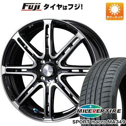 【新品国産車用4穴100】 夏タイヤ ホイール4本セット 195/50R16 ミレバー スポーツマクロ MA349(限定) コーセイ セネカ RP08 16インチ(送料無料)