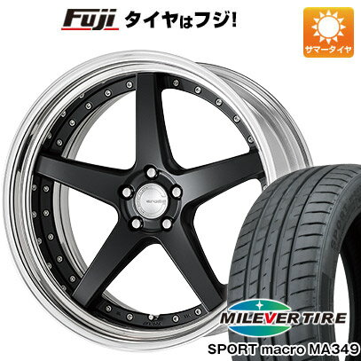 【新品国産5穴114.3車】 夏タイヤ ホイール4本セット 225/30R20 ミレバー スポーツマクロ MA349（限定） ワーク グノーシスCV CVF 20インチ(送料無料)