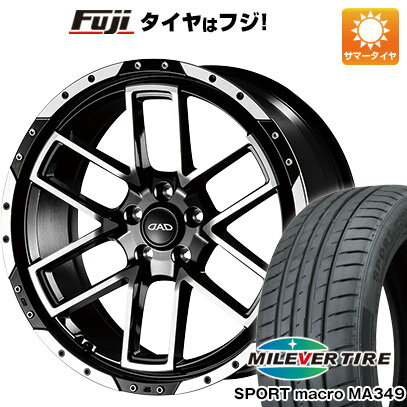 【新品国産5穴100車】 夏タイヤ ホイール4本セット 215/35R19 ミレバー スポーツマクロ MA349（限定） ギャルソン ツェンレイン ヴォーグ 19インチ(送料無料) サマータイヤ