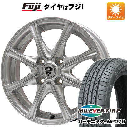 【新品 軽自動車】N-BOX タント スペーシア 夏タイヤ ホイール4本セット 165/55R15 ミレバー ハーモニック プラス MP070(限定) ブランドル ER16 15インチ(送料無料)